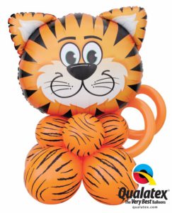 Tigris lufis asztaldekoráció